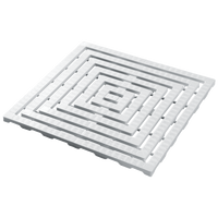 Mata Antypoślizgowa pod prysznic z białego, półsztywnego plastiku Delabie 447