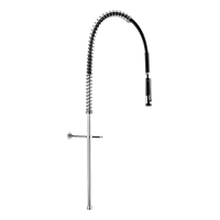 Czarny zestaw do mycia wstępnego bez armatury Bez zaworu czerpalnego Delabie 433720