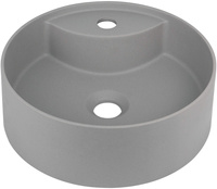 Umywalka granitowa nablatowa z miejscem na baterię