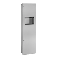 Podtynkowy moduł: podajnik ręczników i pojemnik na odpady 30 litrów Podtynkowy Delabie 510715S