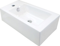 Umywalka ceramiczna nablatowa lewa