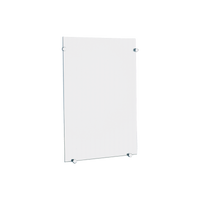 Szklane prostokątne lustro ścienne 360x480 mm Toaletowe lustro szklane Delabie 3451