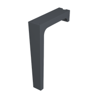 Podstawa do umywalki MINERALCAST MINERALCAST - H. 675 mm - Kolor antracytowy Delabie 454010