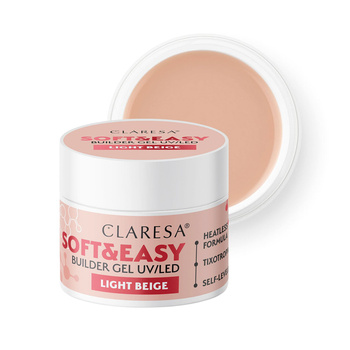 Claresa żel budujący Soft&Easy gel light beige 12g