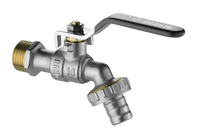 Zawór kulowy czerpalny ogrodowy z adapterami - 1/2"