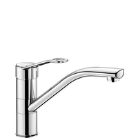 Bateria mechaniczna do zlewu Jednootworowa bateria mechaniczna z ruchomą wylewką H.155 L.230 Delabie 2510