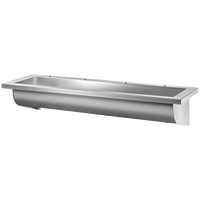 Wisząca umywalka zbiorowa CANAL Inox 304 satynowy - L. 2400 mm Delabie 121300