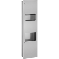 Moduł: podajnik ręczników pojemnik na odpady suszarka do rąk Podtynkowy Delabie 510716S