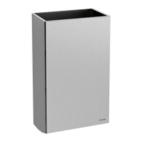 Ścienny prostokątny pojemnik na odpady ze stali nierdzewnej 20l Pojemnik bez pokrywy na zużyte ręczniki papierowe i papier Delabie 510465S