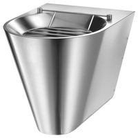 Wisząca komora gospodarcza XL S Inox 304 satynowy - Zasilanie wody z tyłu Delabie 182160