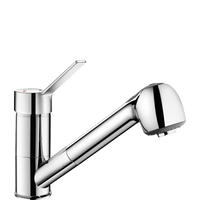 Bateria mechaniczna z wyciąganą słuchawką Jednootworowa bateria mechaniczna z wyciąganą słuchawką Delabie 2211