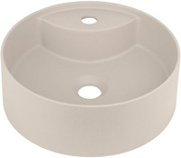 Umywalka granitowa nablatowa z miejscem na baterię Deante