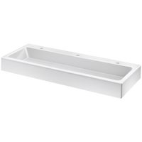 Wisząca umywalka zbiorowa MINERALCAST MINERALCAST - 3 stanowiska - L. 1400 mm Delabie 453140