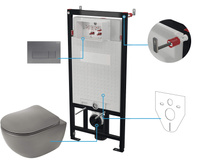 Zestaw WC podtynkowy 6 w 1 Deante