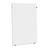 Szklane prostokątne lustro ścienne 500x750 mm Toaletowe lustro szklane Delabie 3454