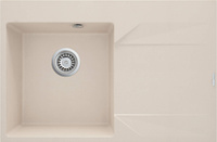 Zlewozmywak granitowy 1-komorowy z ociekaczem - prawy Deante