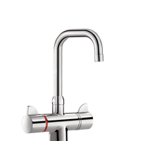 Bateria termostatyczna SECURITHERM do umywalki Jednootworowa dwuuchwytowa wysoka bateria H.205 L.150 Delabie H9726