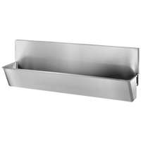 Umywalka chirurgiczna z wysoką tylną ścianą Inox 304 satynowy - 3 stanowiska Delabie 183000