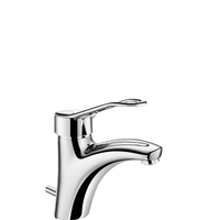 Bateria z regulatorem ciśnienia SECURITHERM EP do umywalki Jednootworowa bateria mechaniczna H.85 L.135 uchwyt ażurowy Delabie 2520EP