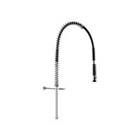 Czarny zestaw do mycia wstępnego bez armatury Bez zaworu czerpalnego Delabie 433620