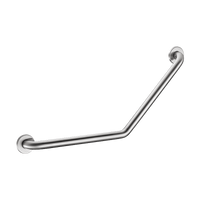 Poręcz kątowa 135° Inox satynowy 400x400 mm Inox satynowy UltraSatin 2 punkty mocujące Delabie 5081S