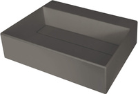 Umywalka granitowa nablatowa z miejscem na baterię - z maskownicą Deante