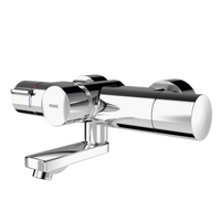 KWC F5S-Therm Samozamykająca termostatyczna bateria ścienna z podzespołem higienicznym F5ST1104