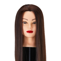 Główka treningowa fryzjerska Gabbiano WZ2 syntetyczne włosy, kolor 4H, długość 24""