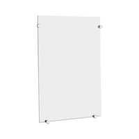 Szklane prostokątne lustro ścienne 420x600 mm Toaletowe lustro szklane Delabie 3450