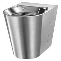 Stojąca komora gospodarcza XL P Inox 304 satynowy - Zasilanie wody z góry Delabie 182070