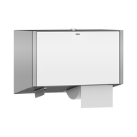 KWC EXOS. Obudowa główna z powłoką InoxPlus, panel przedni pokryty białym szkłem hartowanym EXOS676W