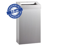 Kosz na odpady otwarty 27l stal polerowana Merida STELLA SLIM KSP106