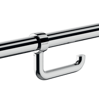 Uchwyt na papier toaletowy w rolce do poręczy chromowany Chromowany ABS Delabie 510081P