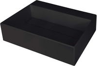 Umywalka granitowa nablatowa z miejscem na baterię - z maskownicą Deante