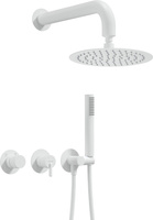 Zestaw prysznicowy podtynkowy z głowicą prysznicową - z baterią poziomą Deante