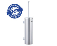 Szczotka do WC montaż ścienny tuba z przykrywką stal poler Merida SZ17C