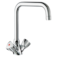 1-otworowa bateria stojąca- 45 l/min Górna ruchoma wylewka L.200 H.190 Delabie G66452