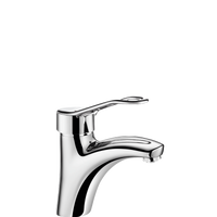 Bateria z regulatorem ciśnienia SECURITHERM EP do umywalki Jednootworowa bateria mechaniczna H.85 L.135 Delabie 2521EP