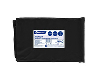 Worki jednorazowe MERIDA 120l 70x110 czarne 50 szt. LDPE Merida W40