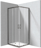 Kabina prysznicowa z brodzikiem prostokątna 80x90 cm