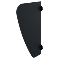 Przegroda międzypisuarowa AZA Inox 304 czarny matowy - H.600 mm Delabie 100620BK