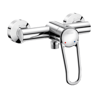 Mechaniczna bateria natryskowa Securitouch Jednouchwytowa bateria ścienna uchwyt ażurowy Delabie 2739