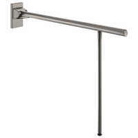 Poręcz uchylna Be-Line® z podporą - 850 mm Aluminium - Epoksyd: antracytowy metalik Delabie 511963C