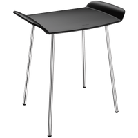 Taboret natryskowy Be-Line® Czarne siedzisko Delabie 511418BK