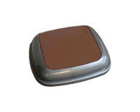 Pokrywa kosza Quatro grafitowa z brązową klapką Merida KJW914