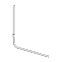 Rura spłukująca Do miski ustępowej WC z TEMPOMATIC TEMPOFLUX lub TEMPOCHASSE Delabie 769400