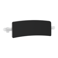 Komfortowe oparcie Be-Line® do WC Konstrukcja aluminium epoksyd biały matowy Delabie 511928W