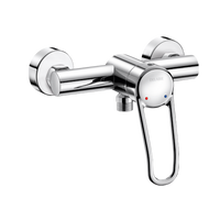 Mechaniczna bateria natryskowa Securitouch Jednouchwytowa bateria ścienna uchwyt ażurowy Delabie 2739S