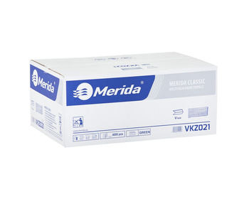 Merida VKZ021 Ręczniki papierowe CLASSIC, jasnozielone, jednowarstwowe, 4000 szt.